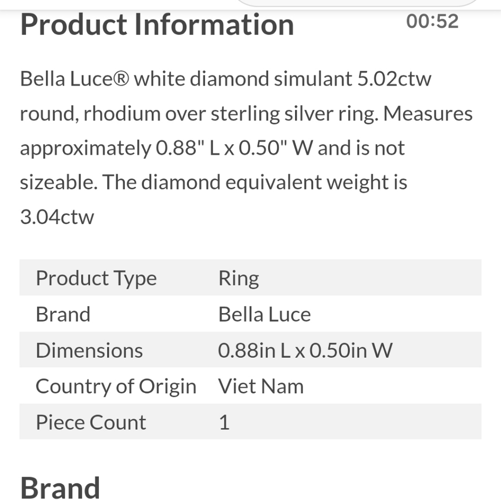 🆕️💍 5.02CTW WHITE DIAMOND SIMULANT PLATINUM OVER STERLING SILVER - SIZE 9.0💍 - Picture 7 of 12